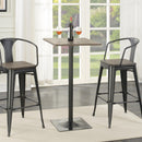 Coaster Furniture Square Pub Height Dining Table with Pedestal Base 100730 IMAGE 2