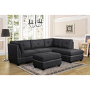 Happy Homes Sienna Fabric 2 pc Sectional Sienna - GREY IMAGE 1