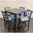 Happy Homes Tahoe 5 pc Counter Height Dinette Tahoe - Grey IMAGE 1