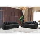 Nova Wholesale Furniture Linda Stationary Fabric Sofa Linda Sofa - Charcoal IMAGE 4