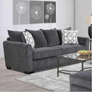 Happy Homes Stationary Sofa 2099 Sofa - Grey IMAGE 1