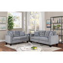 Happy Homes Logan Stationary Fabric Sofa Logan Sofa - Grey Velvet IMAGE 2