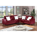 Happy Homes Cinderella Stationary Fabric Sofa Cinderella Sofa - Red IMAGE 2