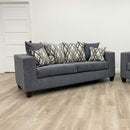 Happy Homes Stationary Fabric Sofa 110-Steel Sofa IMAGE 1