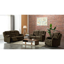 Happy Homes Dynamo Reclining Fabric Sofa Dynamo Sofa - Chocolate IMAGE 2