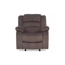 Happy Homes Dynamo Fabric Recliner Dynamo Recliner - Chocolate IMAGE 1