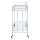 Coaster Furniture Cara 181382 Rectangular Glass Bar Cart - Chrome IMAGE 3