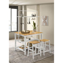 Coaster Furniture Hollis 122246 Kitchen Island Counter Height Table With Pot Rack - Brown/White IMAGE 11