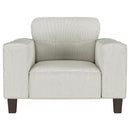 Coaster Furniture Deerhurst 509649 Upholstered Track Arm Tufted Accent Chair - Greige IMAGE 2