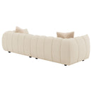 Coaster Furniture Winchester 503997 Boucle Upholstered Extra Long Sofa - Sand Pebble IMAGE 6