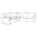 Coaster Furniture Collins 609560P 5 pc Modular Power Reclining Sectional - Grey IMAGE 13