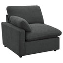 Coaster Furniture Collins 609531P Modular Power Sofa - Dark Grey IMAGE 4