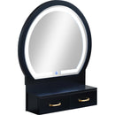 Crown Mark Cecilia 4905SET-BK Vanity Table & Stool - Black IMAGE 5