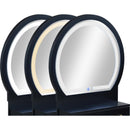 Crown Mark Cecilia 4905SET-BK Vanity Table & Stool - Black IMAGE 6