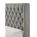 Crown Mark Daphne 5094LG-K King Bed - Light Grey Tweed IMAGE 4