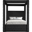 Crown Mark Annabelle 5114BK-K King Canopy Bed - Black IMAGE 3