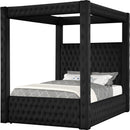 Crown Mark Annabelle 5114BK-Q Queen Canopy Bed - Black IMAGE 1
