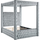 Crown Mark Annabelle 5114GY-K King Canopy Bed - Grey IMAGE 2