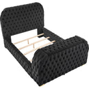 Crown Mark Natalia 5115BK-K King Bed with Fireplace and TV Lift - Black IMAGE 2