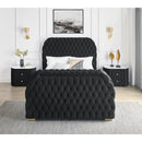 Crown Mark Natalia 5115BK-K King Bed with Fireplace and TV Lift - Black IMAGE 4