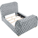Crown Mark Natalia 5115GY-Q Queen Bed with Fireplace and TV Lift - Grey IMAGE 2