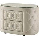 Crown Mark Voltare 5212IV-2 Nightstand - Ivory IMAGE 1