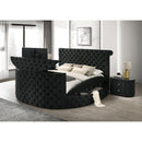 Crown Mark Voltare 5212BK-Q Queen Bed with Fireplace & TV Lift - Black IMAGE 5