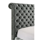 Crown Mark Voltare 5212GY-K King Bed with Fireplace & TV Lift - Grey IMAGE 8