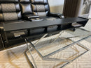 70" Floating Wall-Mounted TV Stand – Solid Black – CLEARANCE $25