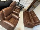 Brown Reclining 3PC Sofa Set