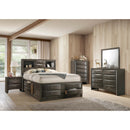  Crown Mark Emily B4275 6 pc Queen Bookcase Bedroom Set IMAGE 1