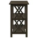 Coaster Furniture Rachelle 5910 2-shelf Wood Entryway Console Table - Deep Merlot IMAGE 3