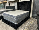 SUPER SALE VELVET BED FRAME 6FT HEADBOARD