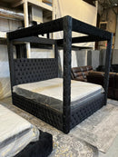 Canopy Bed Frame in Black