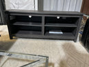 Classic 4 Cubby TV Stand for TVs up to 65 Inches, 58 Inch Charcoal