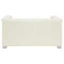 Coaster Furniture Chaviano Stationary Leatherette Loveseat 505392 IMAGE 5