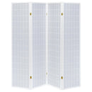 Coaster Furniture Roberto 902626 4-Panel Room Divider Folding Shoji Screen - White IMAGE 3