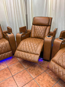 DUBAI 3PC Brown Power Reclining Set
