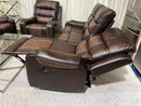 Brown Two Tone Reclining Sofa 3PC Set CLEARANCE NEW IN BOX