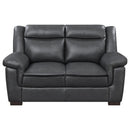 Coaster Furniture Arabella Stationary Leatherette Loveseat 506592 IMAGE 2