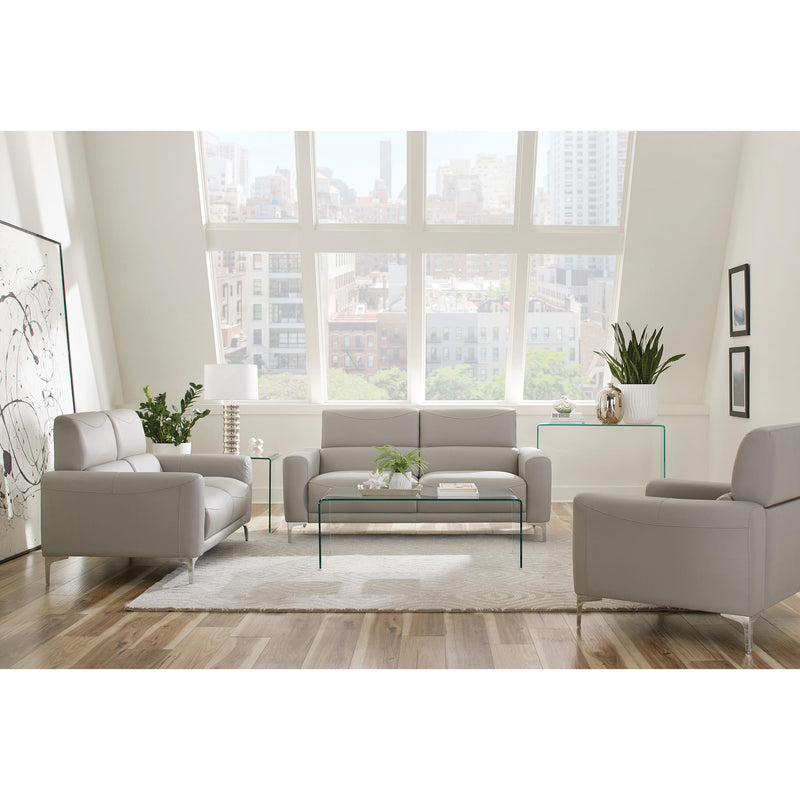 Coaster Furniture Ripley 705327 Squared Tempered Bent Glass Side End Table - Clear IMAGE 7
