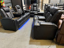 Stephano Reclining Sofa Set Black