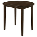 Coaster Furniture Bucknell 130005 3-piece Round Drop Leaf Dining Table Set - Cappuccino IMAGE 2