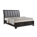  Crown Mark Jaymes King Upholstered Sleigh Bed with Storage B6580-K-HB/B6580-K-FBD/B6580-KQ-RAIL IMAGE 3