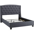  Crown Mark Eva King Upholstered Platform Bed 5111GY-K-HBFB/5111GY-KQ-RAIL IMAGE 3