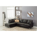 Happy Homes Vintage Fabric 2 pc Sectional Vintage Sectional - Black IMAGE 1