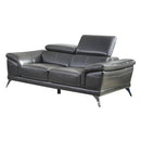 Happy Homes Venice Stationary Fabric Loveseat Venice Loveseat - Gray IMAGE 1