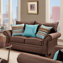 Happy Homes Washington Stationary Fabric Loveseat Washington 1560 Loveseat - Coco IMAGE 1