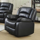 Happy Homes Dynamo Rocker Fabric Recliner Dynamo Recliner - Black IMAGE 1