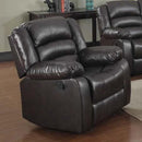 Happy Homes Dynamo Rocker Fabric Recliner Dynamo Recliner - Brown IMAGE 1